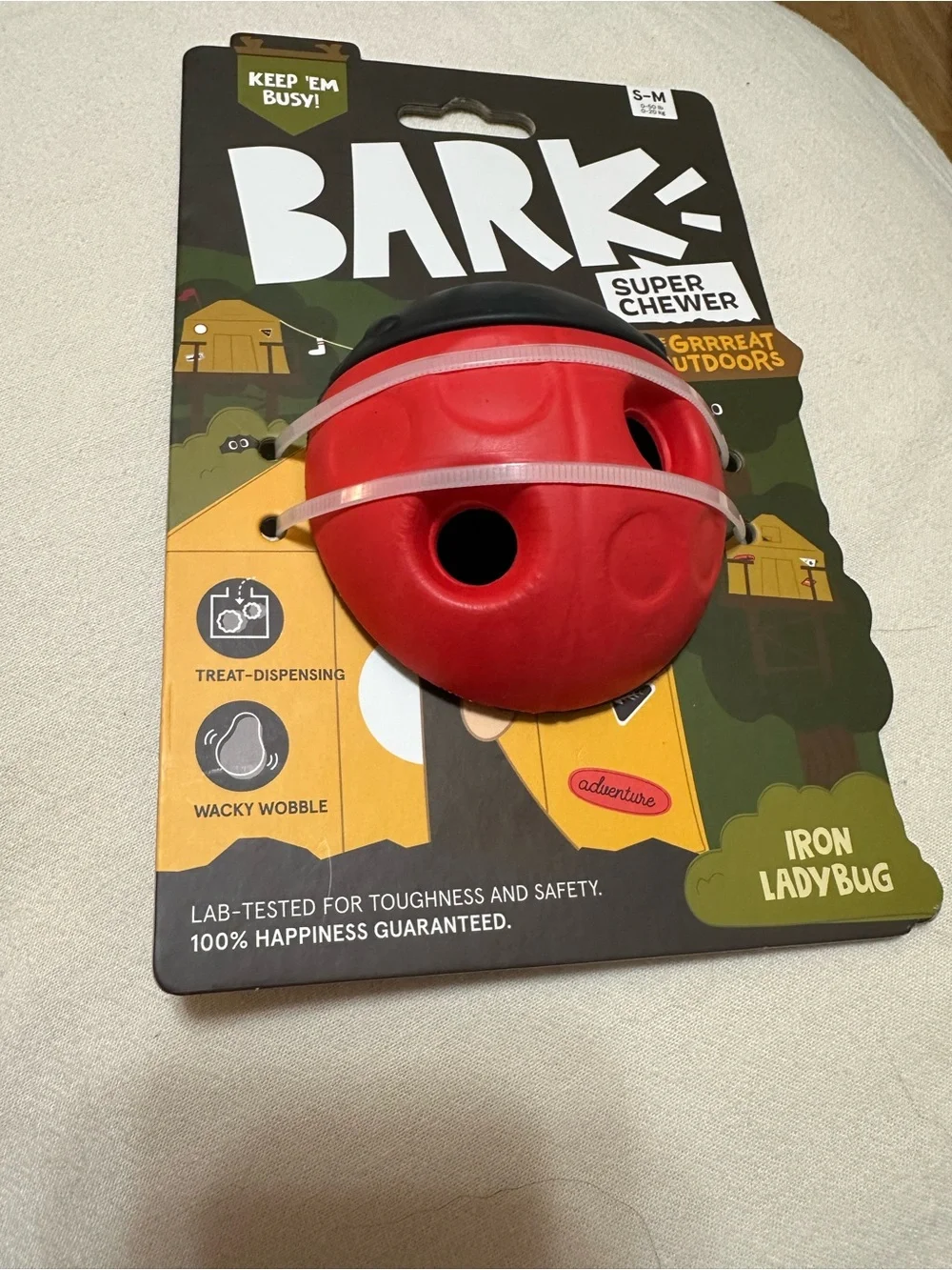 Bark super chewer Iron Ladybug